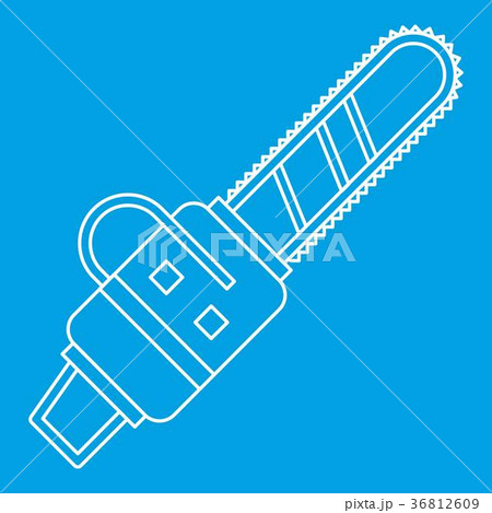 Chainsaw icon, outline style 36812609
