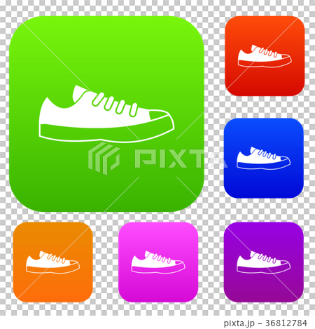 Sneakers set collection 36812784