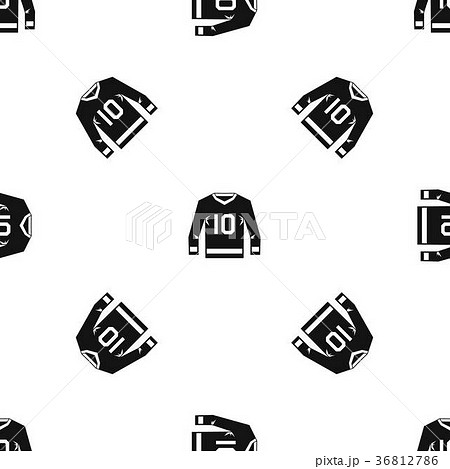 Hockey jersey pattern seamless black 36812786
