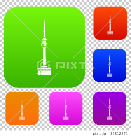 Namsan tower in Seoul set collection 36812871