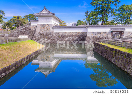 【神奈川県】小田原城お堀、桜の季節 36813031