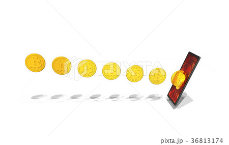 スマートフォンのフィンテックでビットコイン取引 36813174