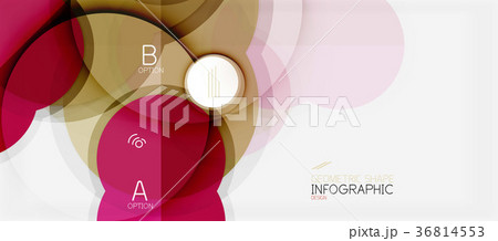 Colorful geometric circle modern abstract 36814553