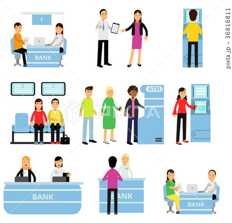 Bank employees and customers in different Bank employees and customers in different 36816811