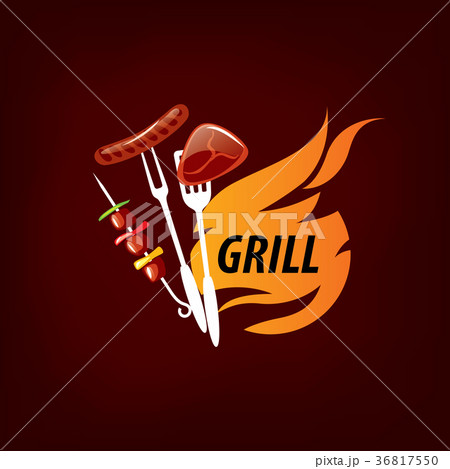 Barbecue party logo 36817550