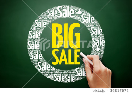 BIG SALE word cloud collage BIG SALE word cloud collage 36817673
