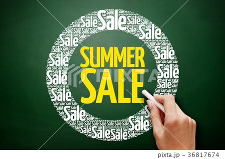 SUMMER SALE word cloud collage SUMMER SALE word cloud collage 36817674