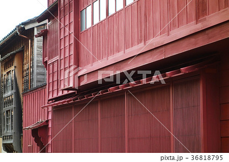 金沢　ひがし茶屋街　建物素材 36818795