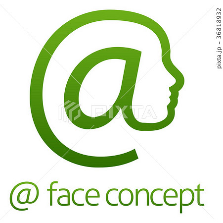 At Sign Face Concept At Sign Face Concept 36818932