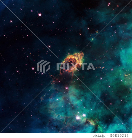 Universe with stellar jet stars, nebula and galaxy Universe with stellar jet stars, nebula and galaxy 36819212
