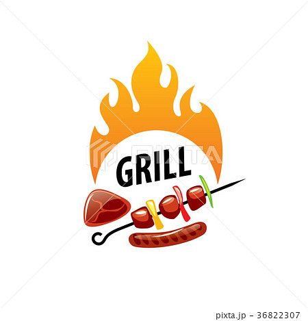 Barbecue party logo 36822307