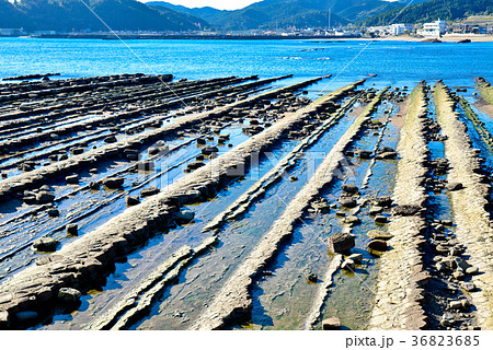 鬼の洗濯岩 宮崎 青島の写真素材