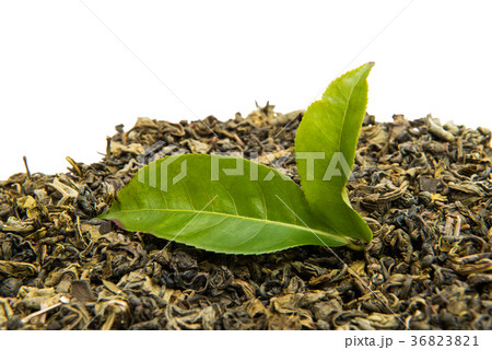 green tea isolated 36823821