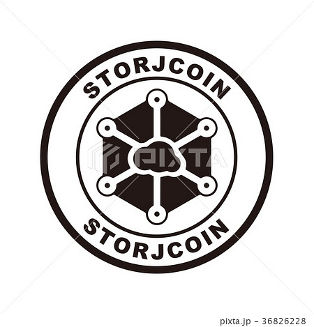 仮想通貨アイコン アルトコイン ストレージコイン Storjcoin のイラスト素材