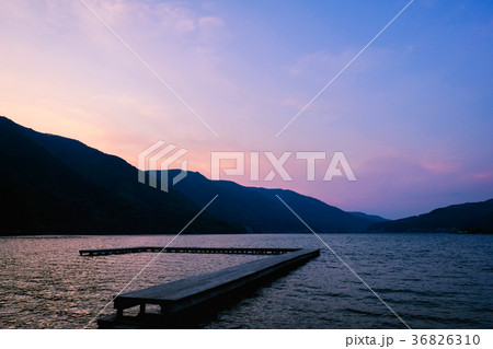 木崎湖・夕景(春) 木崎湖・夕景(春) 36826310