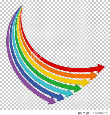 Arrow Iridescent Colorful Stock Illustration 3664