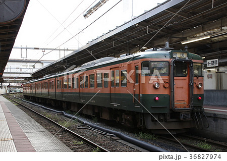 新潟駅に停車中の信越本線115系（回送列車） 36827974