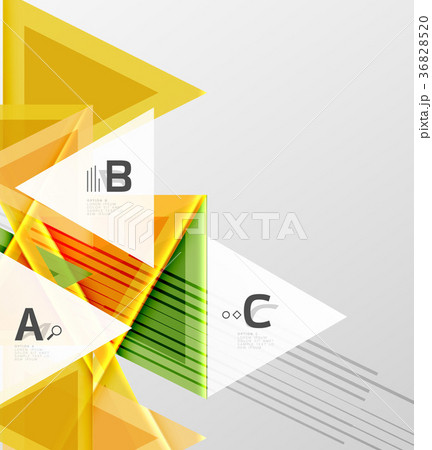 Color triangles background design 36828520