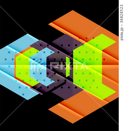 Color triangles background design 36828523