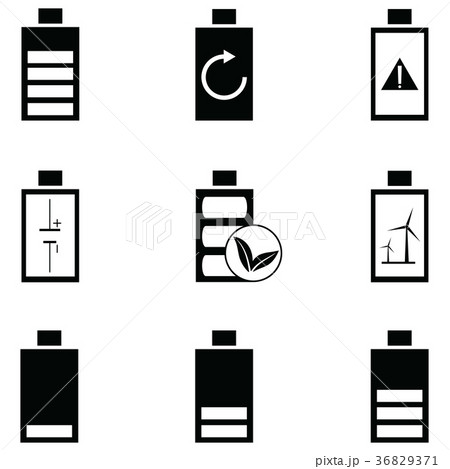 battery icon set battery icon set 36829371