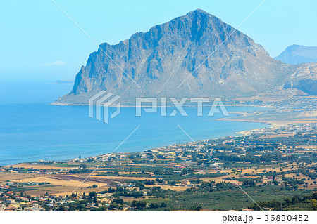 Tyrrhenian coastline from Erice, Sicily, Italy 36830452