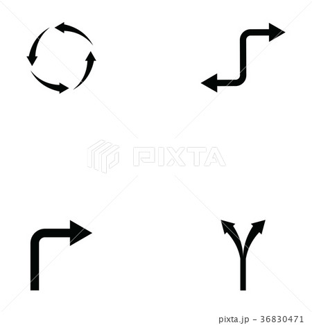 directions icon set 36830471