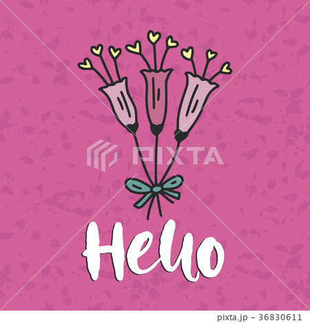 Cute vector card. Cartoon illustration. 36830611