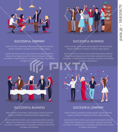 Successful Company, Business Vector Illustration Successful Company, Business Vector Illustration 36830670