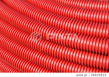 roll of red Flexible Plastic Pipes roll of red Flexible Plastic Pipes 36830854