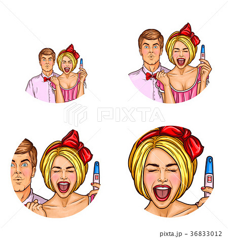 Vector set of round avatars isolated on background Vector set of round avatars isolated on background 36833012