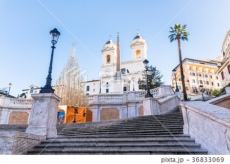 Rome Spanish Steps - Stock Photo [36833069] - PIXTA