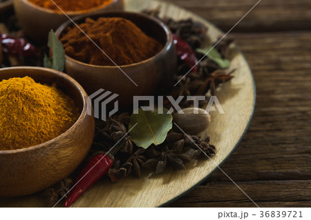 Various type of spices in bowl Various type of spices in bowl 36839721