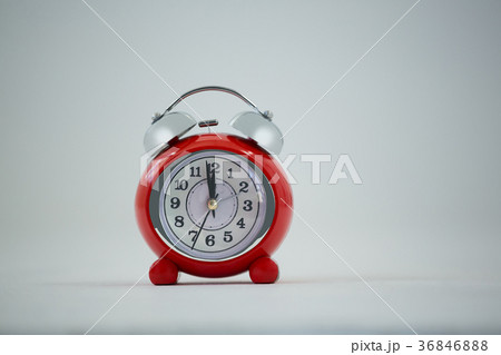 Clock hands reaching 12 clock midnight on new year 2018 36846888