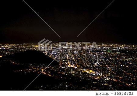 札幌もいわ山 ロープウェイからの景色（夜景） 36853502