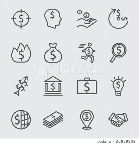 Money line icon 36859908