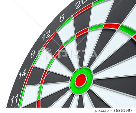 Dart board, isolated 36861997