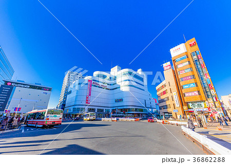 東京 京王線 調布駅の駅前風景 東京 京王線 調布駅の駅前風景 36862288