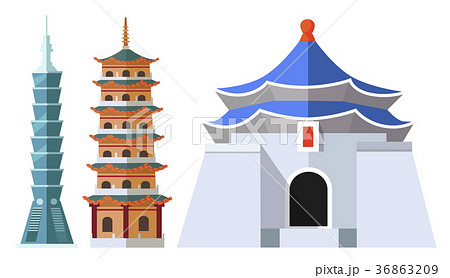 Taiwanese Sightseeings, Taipei 101, Tall Buildings 36863209