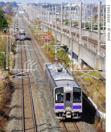 電車　地方路線　コピースペース有 36863661
