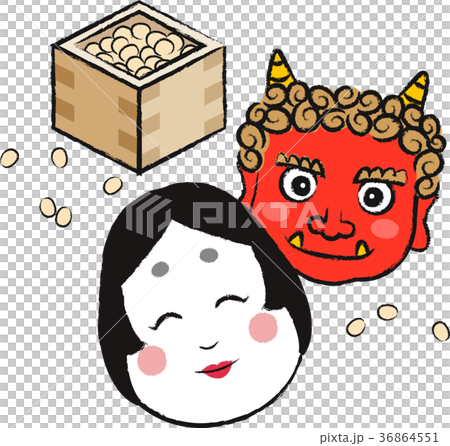 Setsubun Otofuku and Oni 36864551