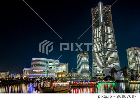 【神奈川県】夜の横浜 【神奈川県】夜の横浜 36867087