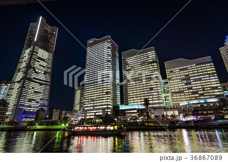 【神奈川県】夜の横浜 【神奈川県】夜の横浜 36867089