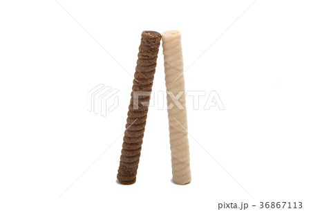 waffle rolls isolated waffle rolls isolated 36867113