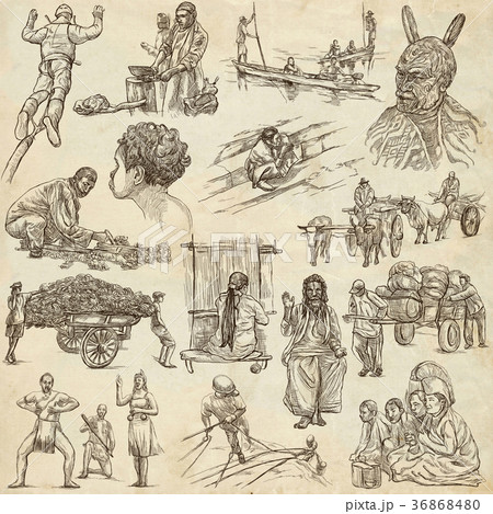 People - An hand drawn pack. 36868480