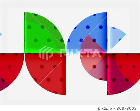 Circle elements on black background 36873005