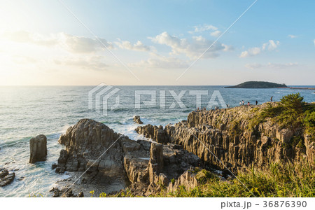 東尋坊の夕景 36876390