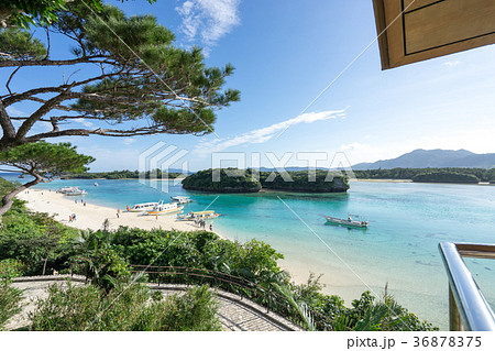 川平公園展望台から見る川平湾の風景 36878375