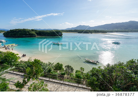 川平公園展望台から見る川平湾の風景 36878377