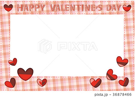 ハート フォトフレーム バレンタインのイラスト素材 [36878466] - PIXTA