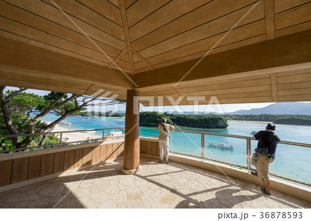 川平公園展望台と川平湾の風景 36878593